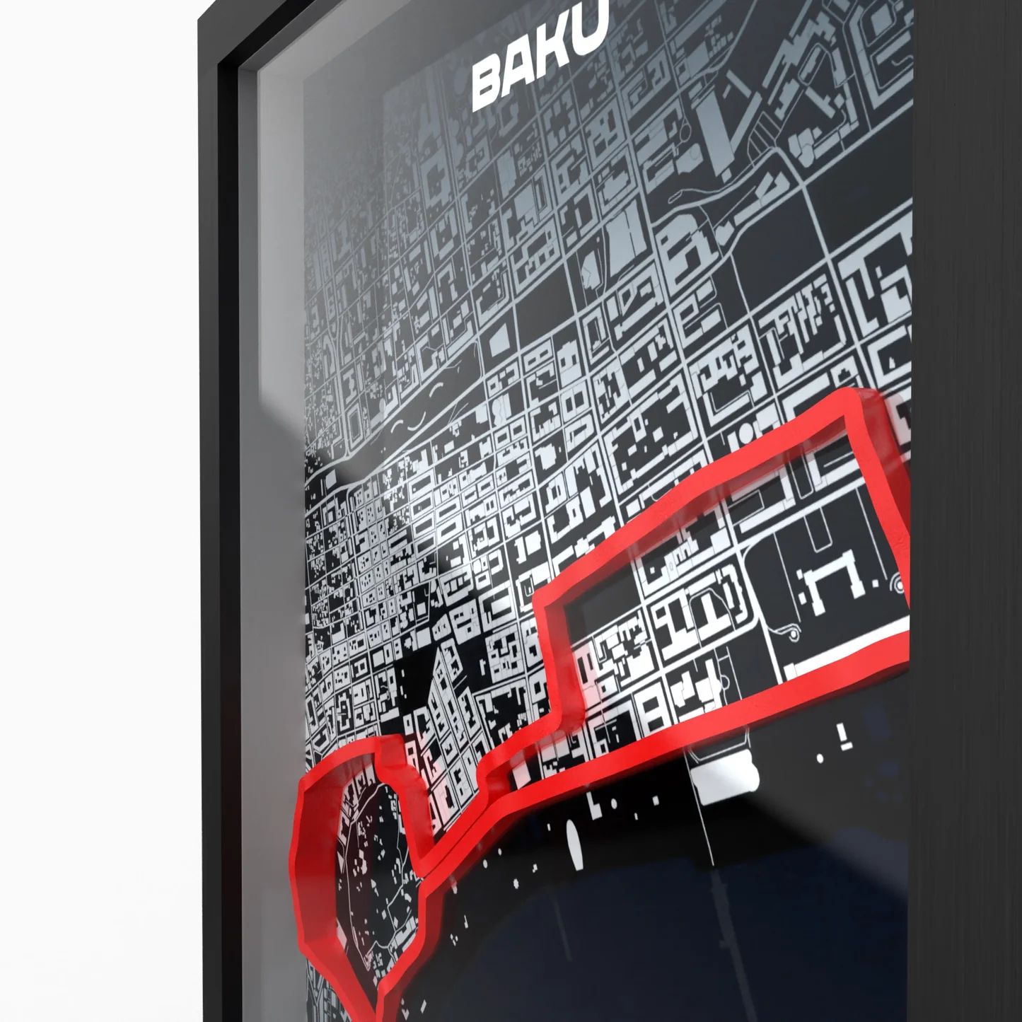 Baku Formula 1 Circuit 3D Poster – Limited Edition